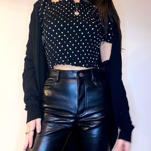 Black cardigan